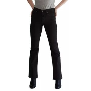 Levi's 725 High Rise Classic Stretch Bootcut Jeans - Soft Black- W24 L32